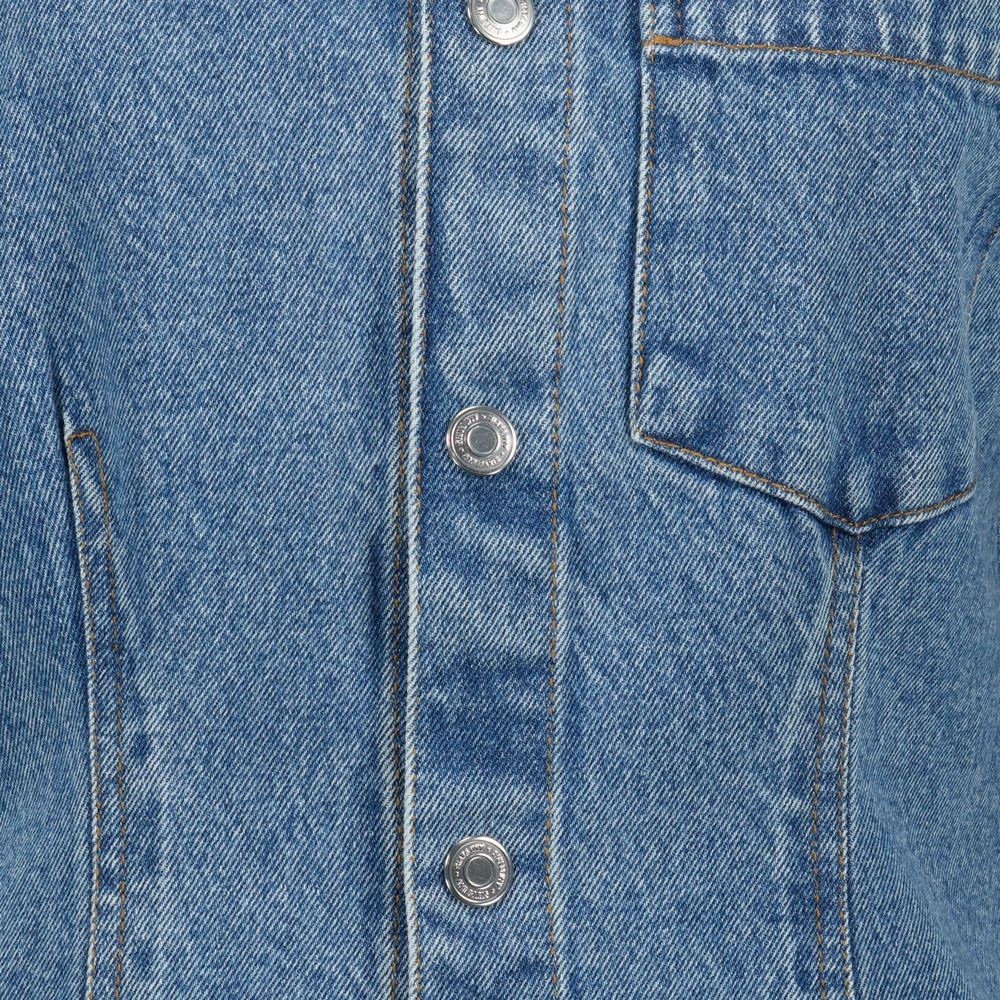 Ami Paris Denim Overhemdjurk Lente-Zomer 2025 Blue Dames