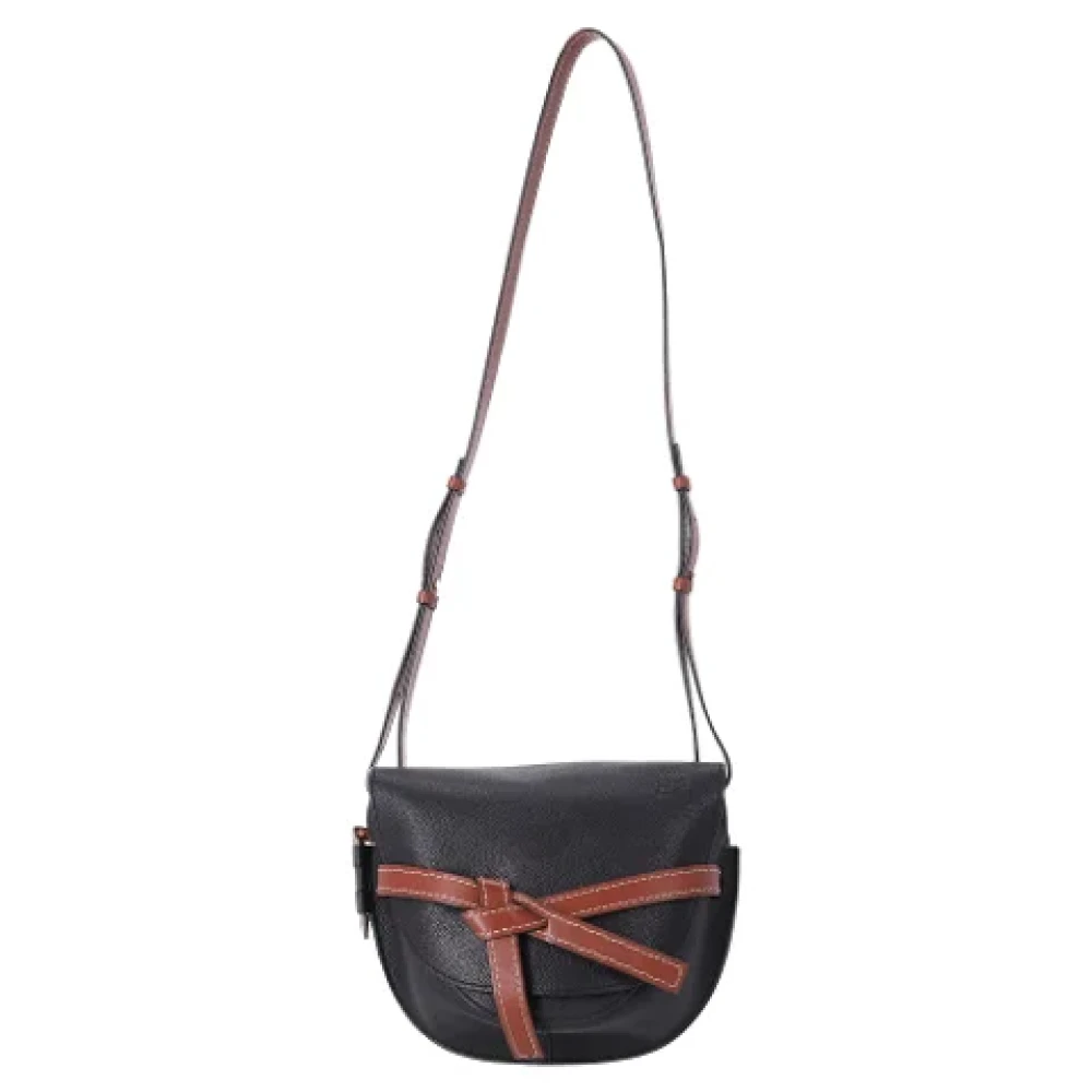 Loewe Pre-owned Leather shoulder-bags Black Dames
