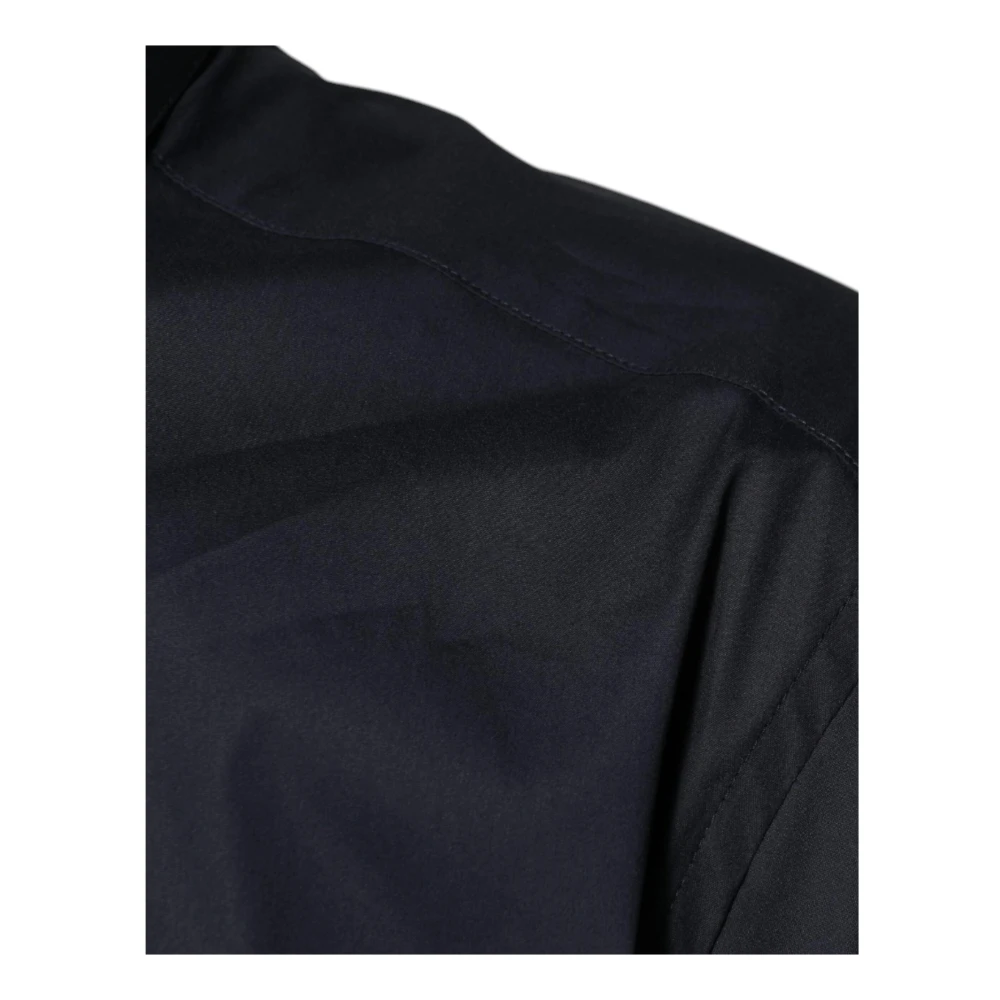 Dolce & Gabbana Zwarte Logo Detail Formeel Overhemd Black Heren