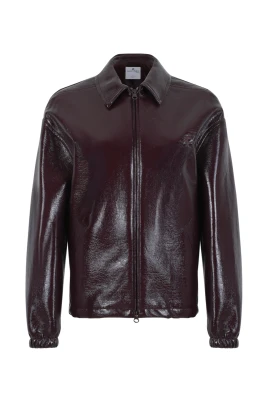 Coated Leather Jacket