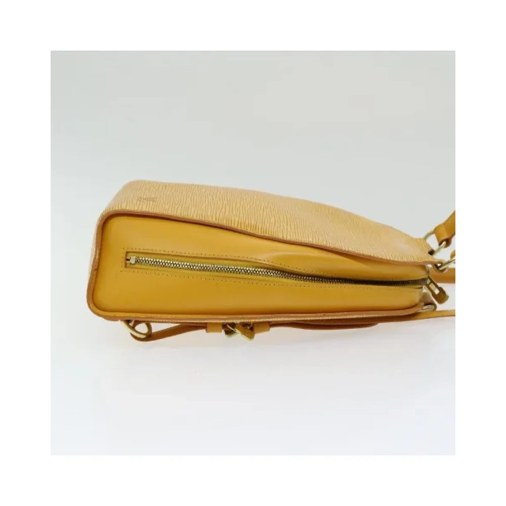 Louis Vuitton Vintage Pre-owned Leather backpacks Yellow Dames