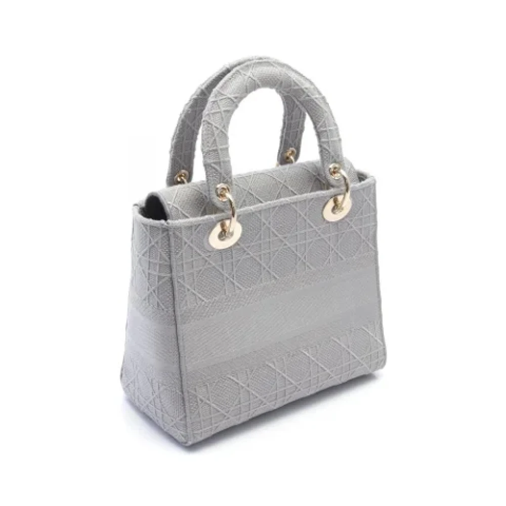 Dior Vintage Pre-owned Canvas dior-bags Gray Dames