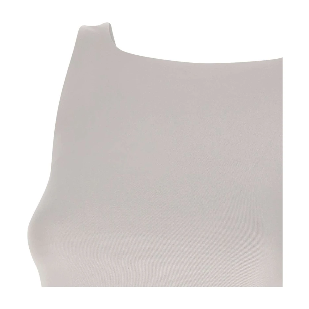 Remain Birger Christensen Witte Jersey Top Mouwloos Regular Fit White Dames