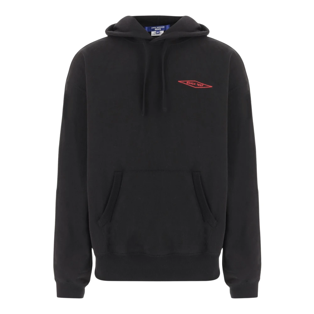 Junya Watanabe Men's Black Hoodies, Xl, Cotton Sweatshirt With Logo