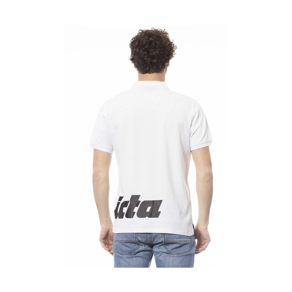 Invicta Witte Katoenen Polo Shirt White Heren