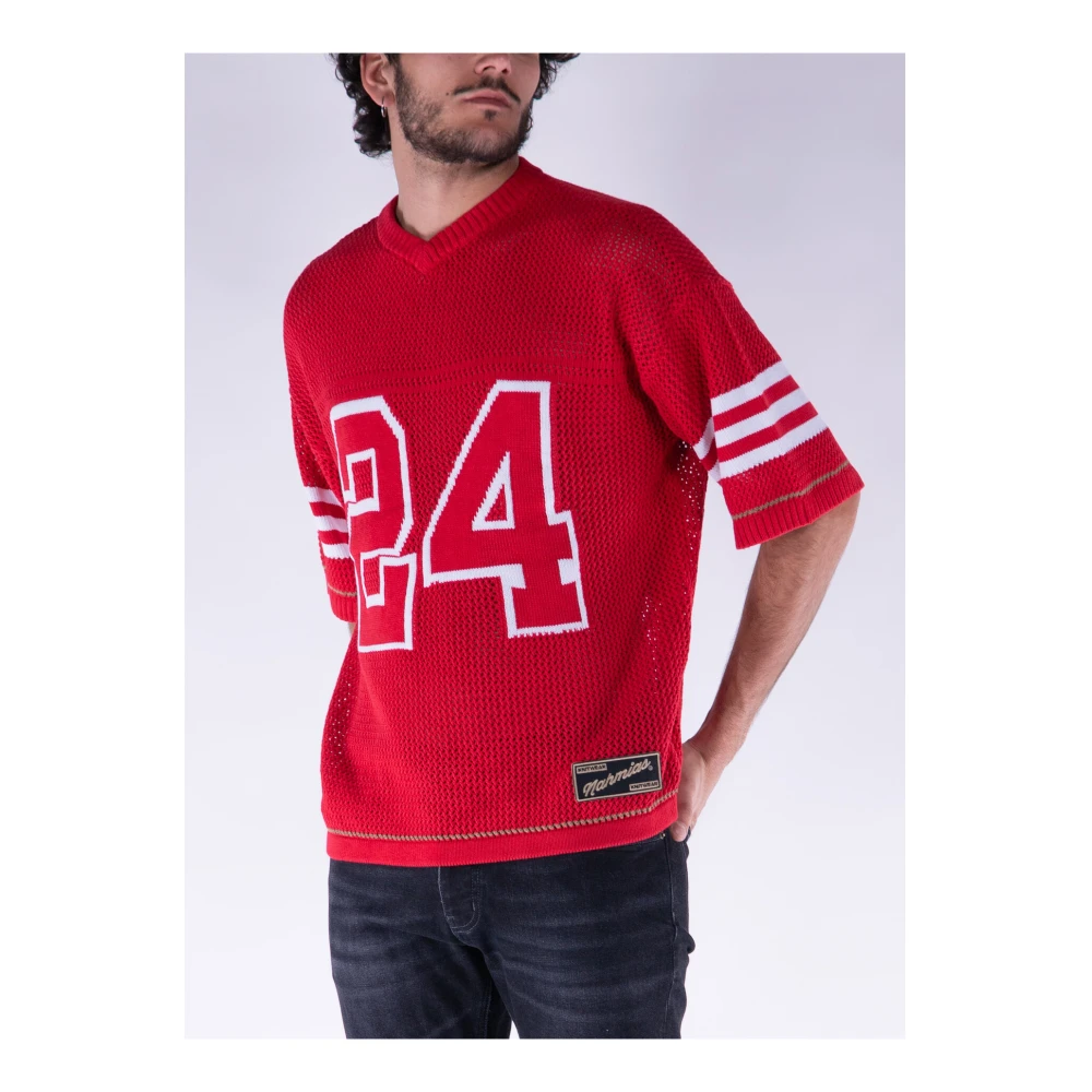 Nahmias Voetbalshirt T-shirt Model 24 Red Heren