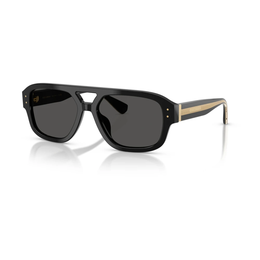Dolce & Gabbana Grey Man Dg4561 501/87 Sunglasses Acetate Black Pilot Normal - Image 2