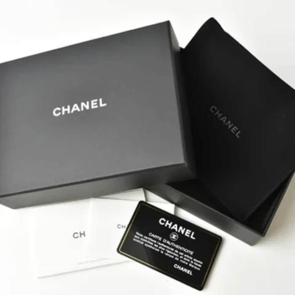Chanel Vintage Pre-owned Leather wallets White Dames
