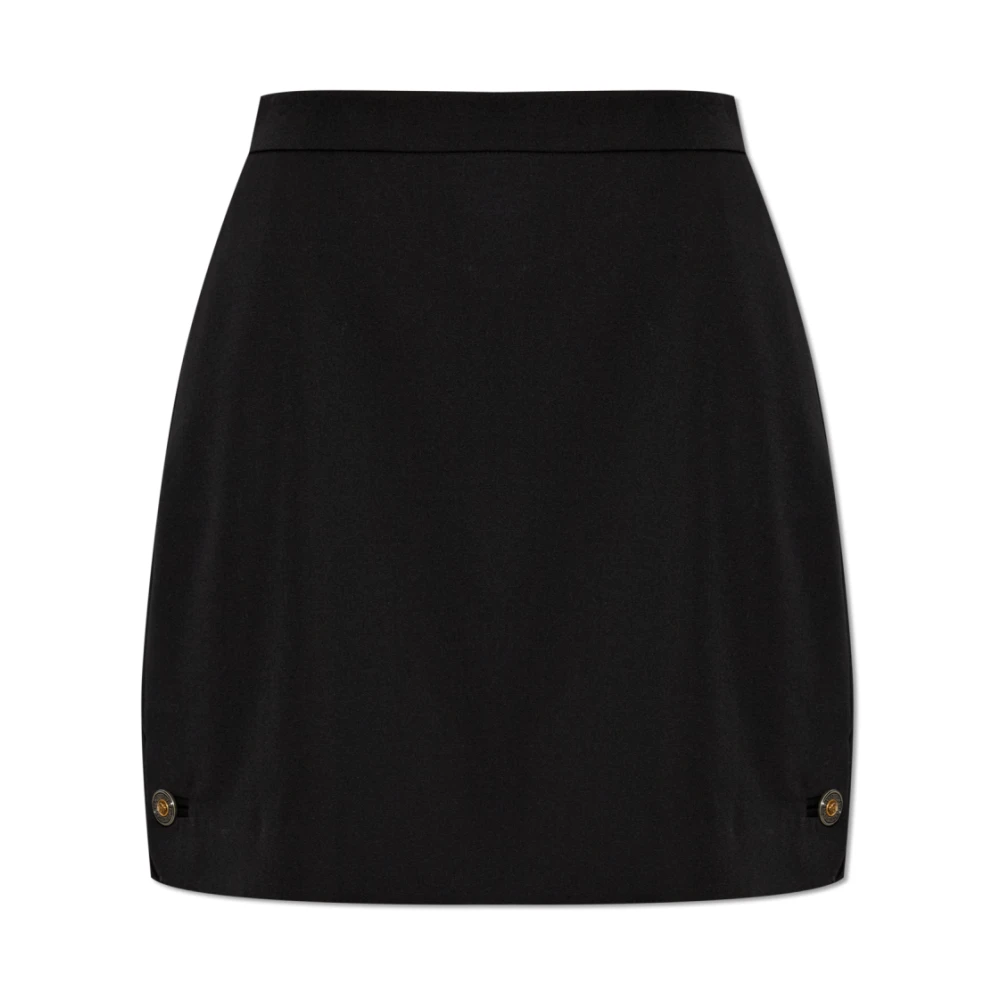 Versace Jupe Crayon En Laine Femme Jupes Noir 40 Fr