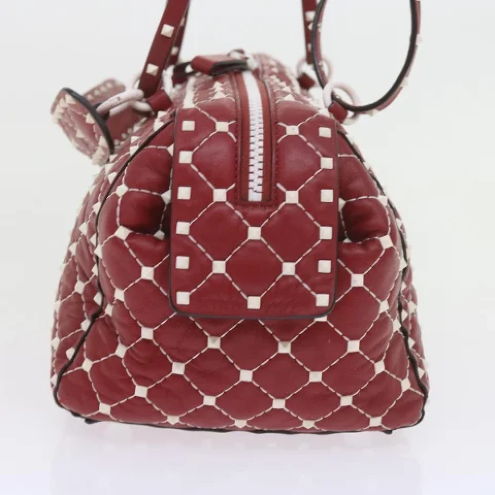 Valentino Vintage Pre-owned Leather shoulder-bags Red Dames