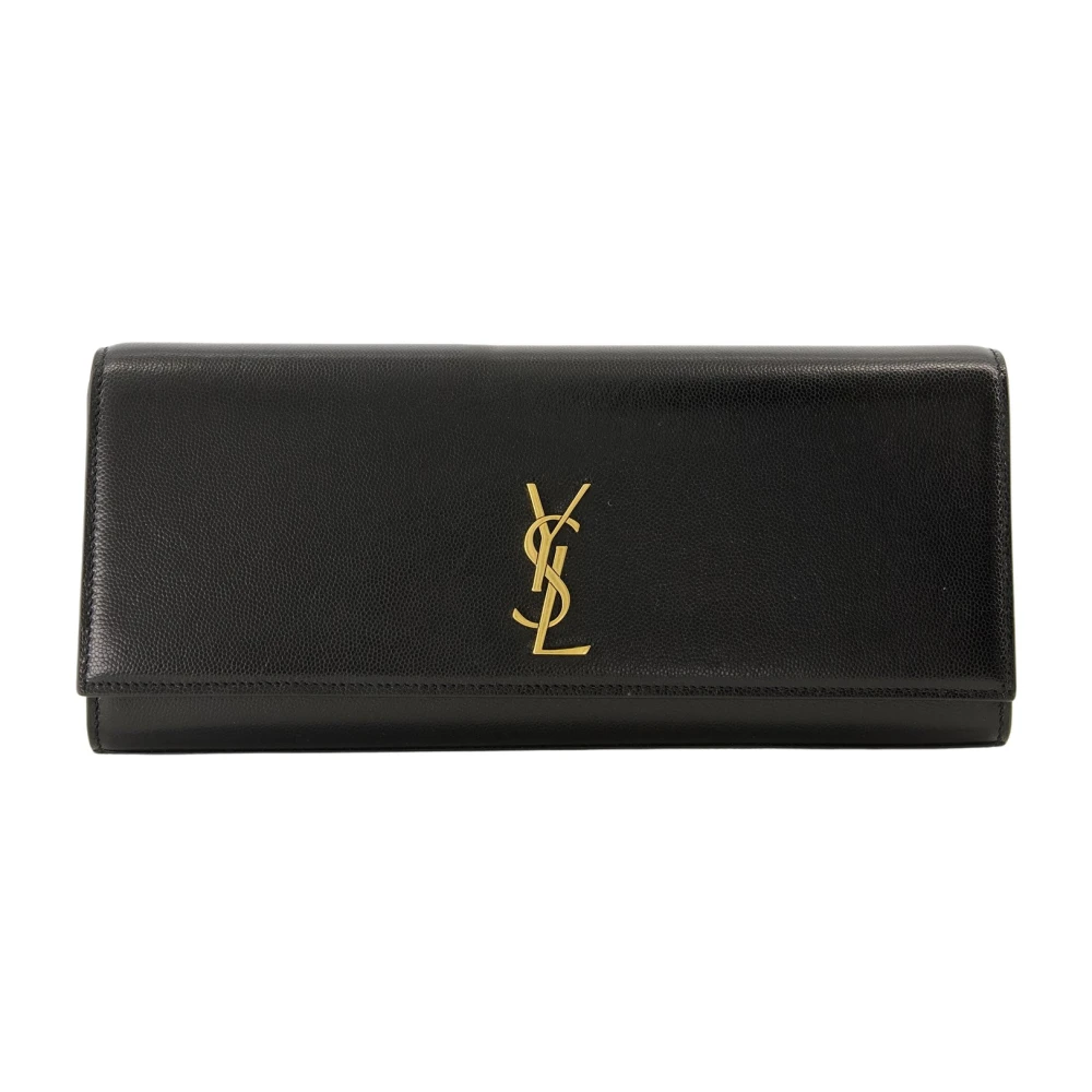 Saint Laurent Women's Black Wallets & Cardholders, One Size, Kate Clutch