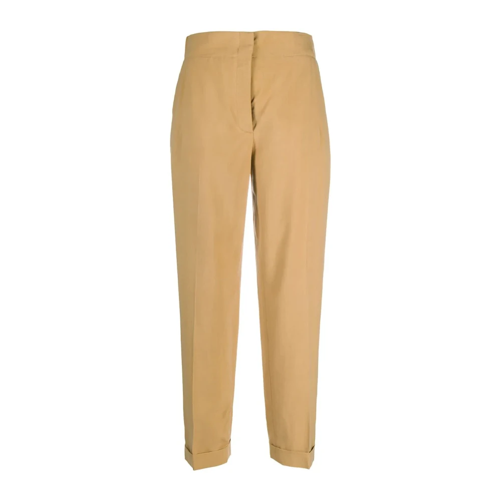 Salvatore Ferragamo Gele Textiel Sportbroek Brown Dames