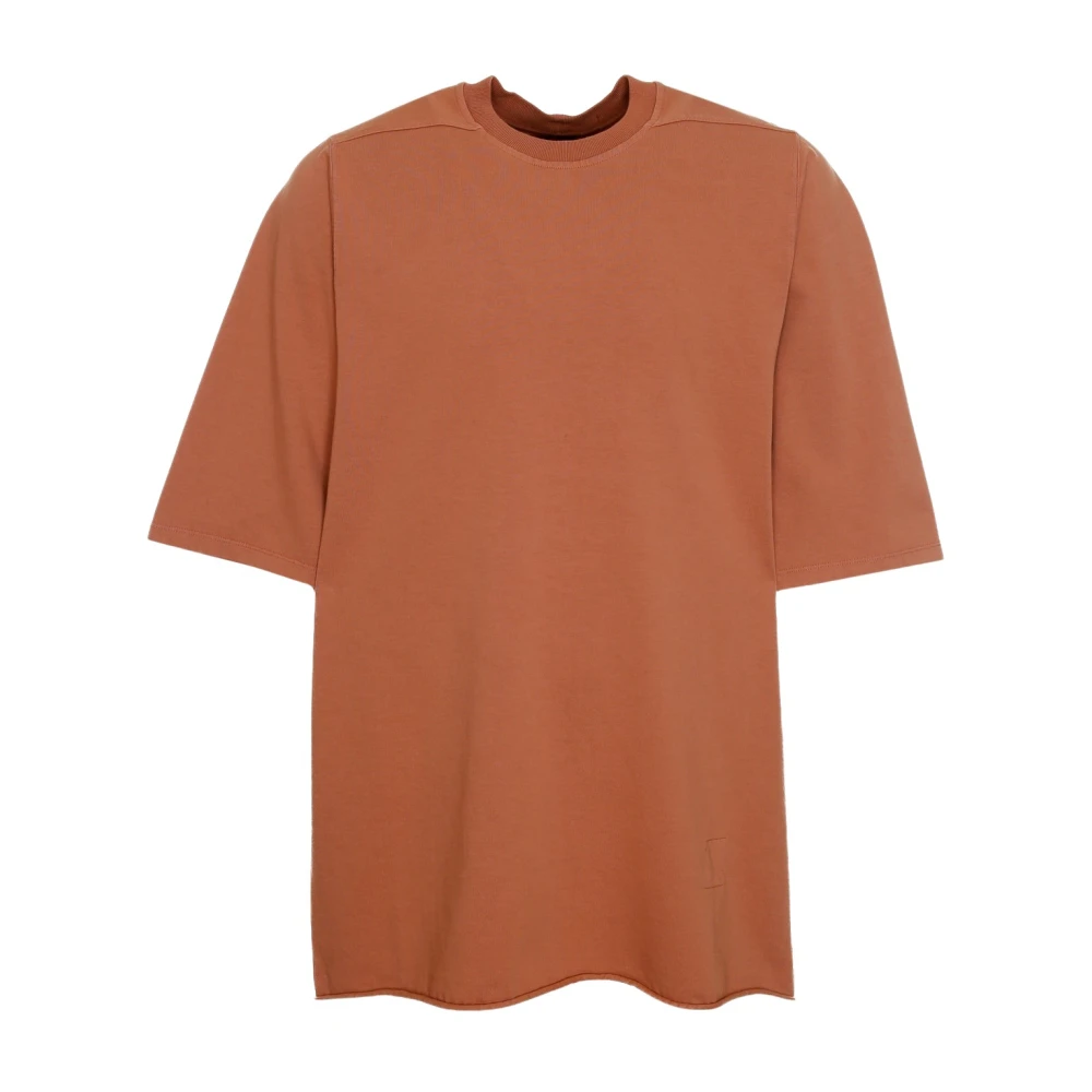 Rick Owens Oversized T-shirt met decoratieve naad Pink Heren