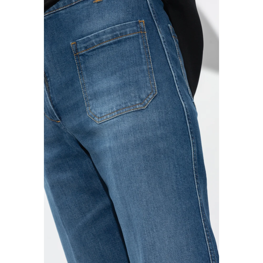 Victoria Beckham Jeans met wijde pijpen Blue Dames
