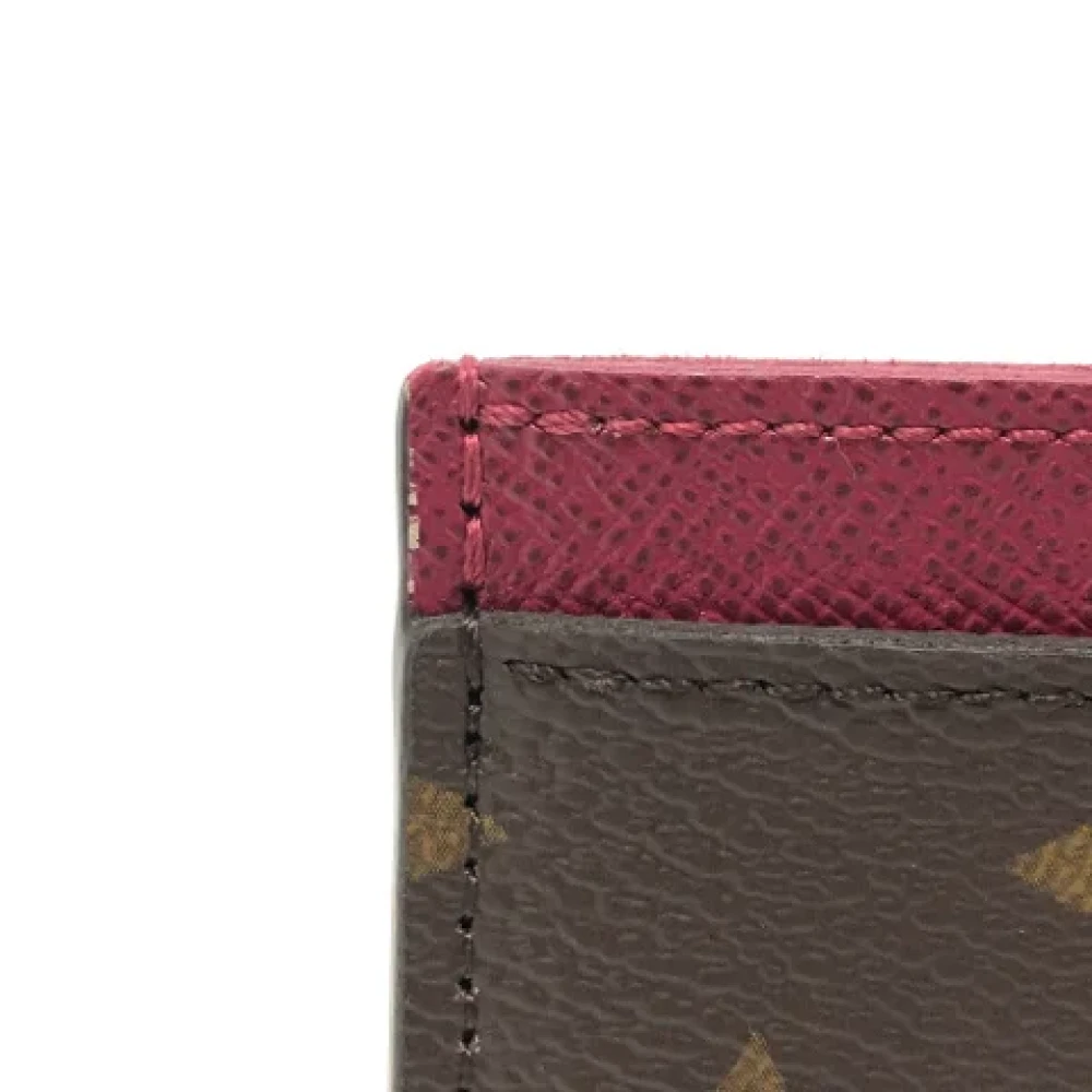 Louis Vuitton Vintage Pre-owned Cotton wallets Brown Dames