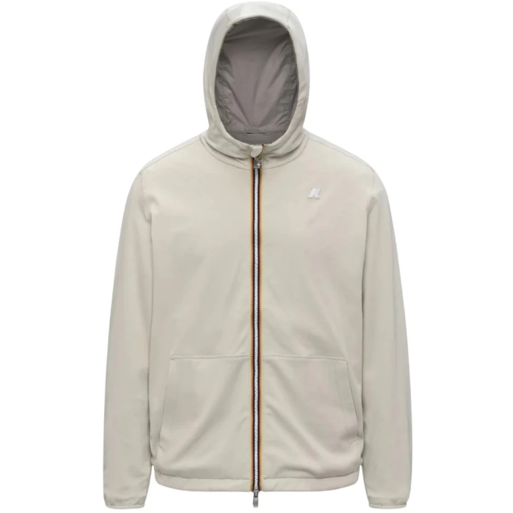 K-Way Vrouw Beige Hoodies & Sweatvesten Dames, M, K8134tw.c 84 Reversible Zip-Through Hoodie