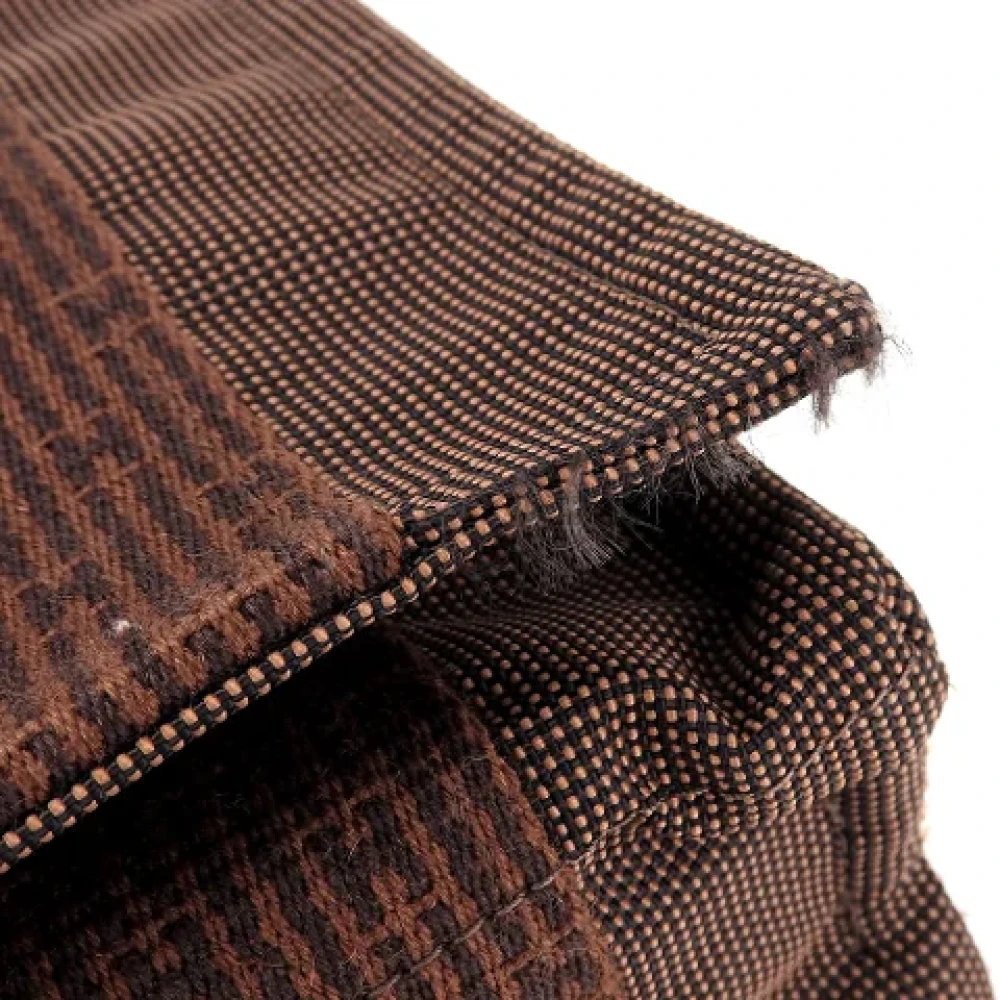 Hermès Vintage Pre-owned Canvas shoulder-bags Brown Dames