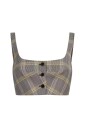 grey-checkered-square-neck-top