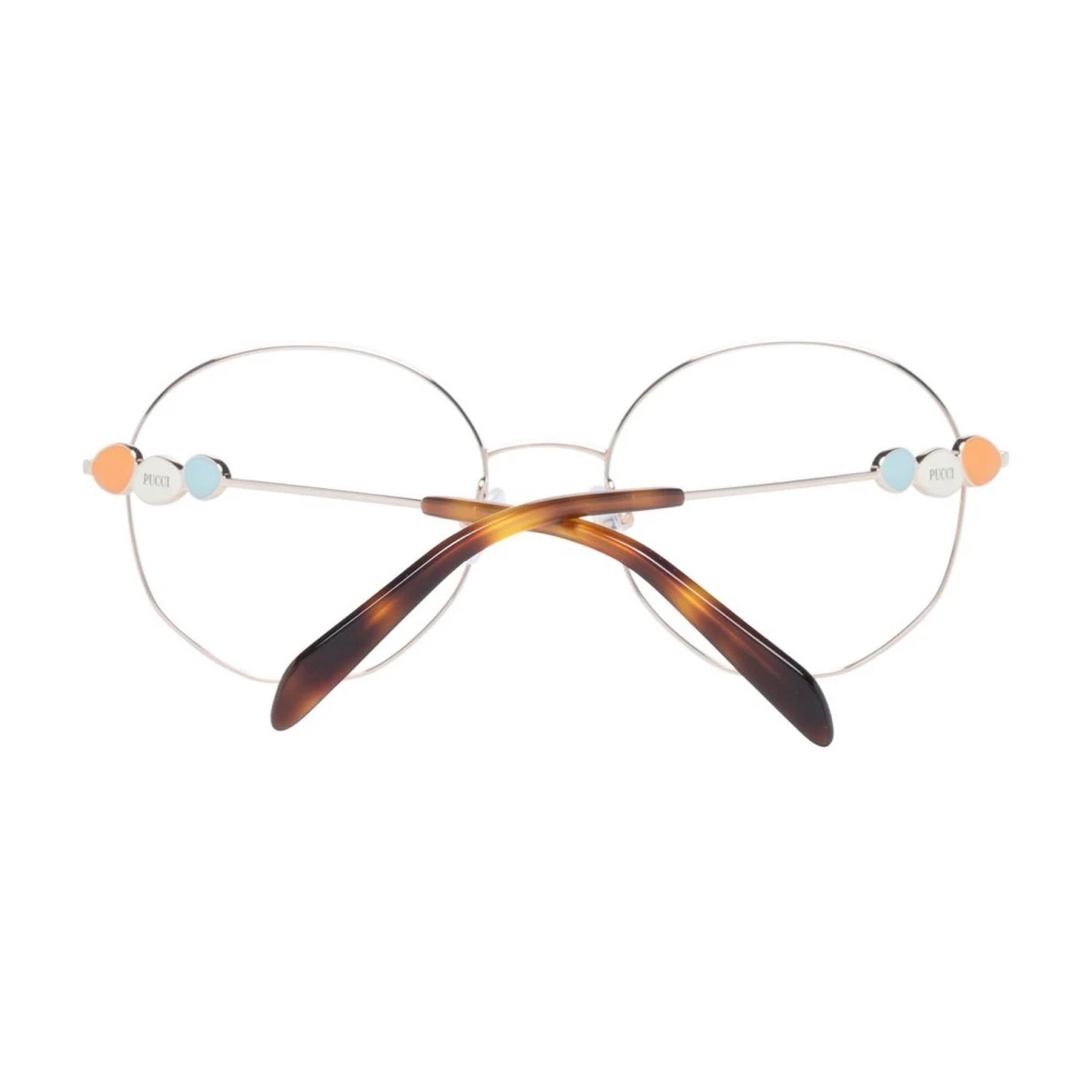 EMILIO PUCCI Metalen Optische Frames met Demo Lenzen Pink Dames