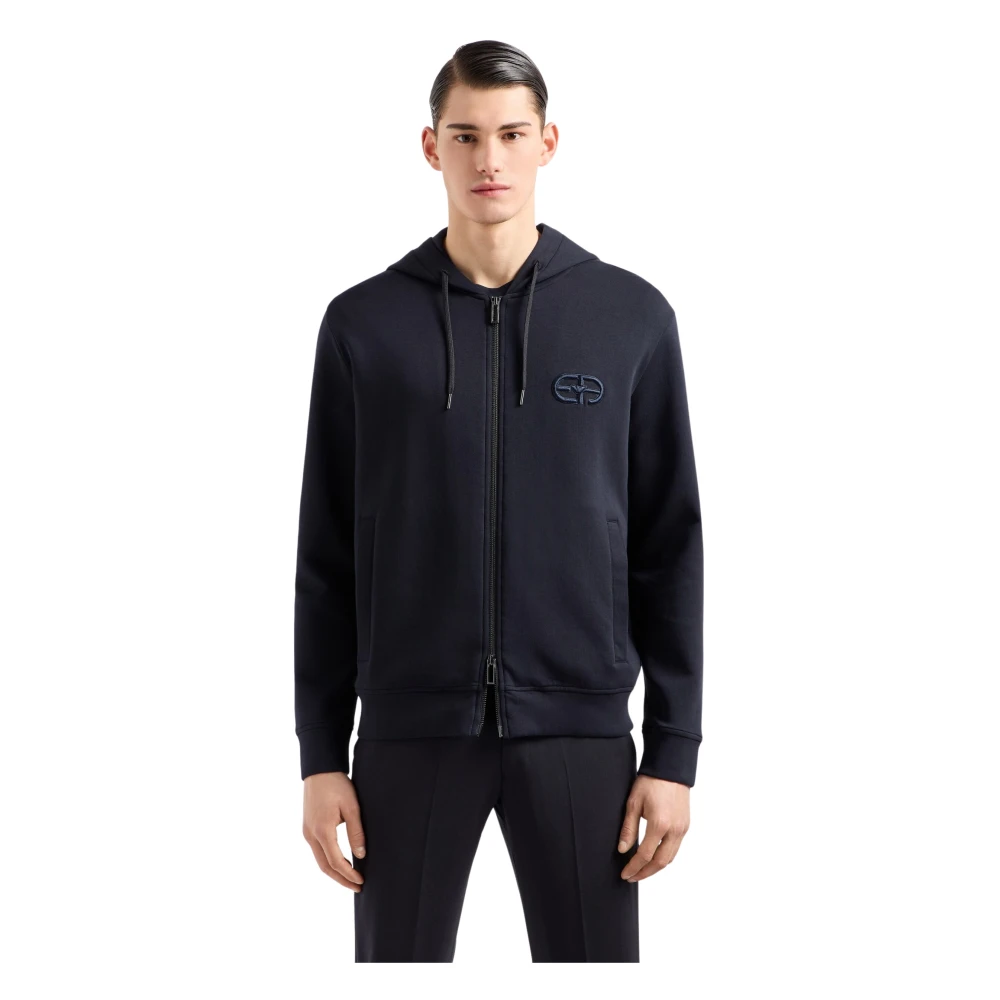 Emporio Armani Uomo Blu Felpe, M, New,