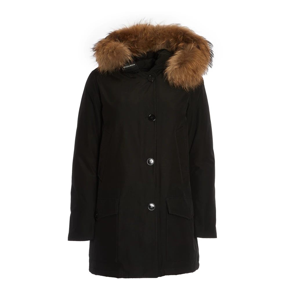 Woolrich Zwarte Arctic Parka Jas Vrouwen Black Dames