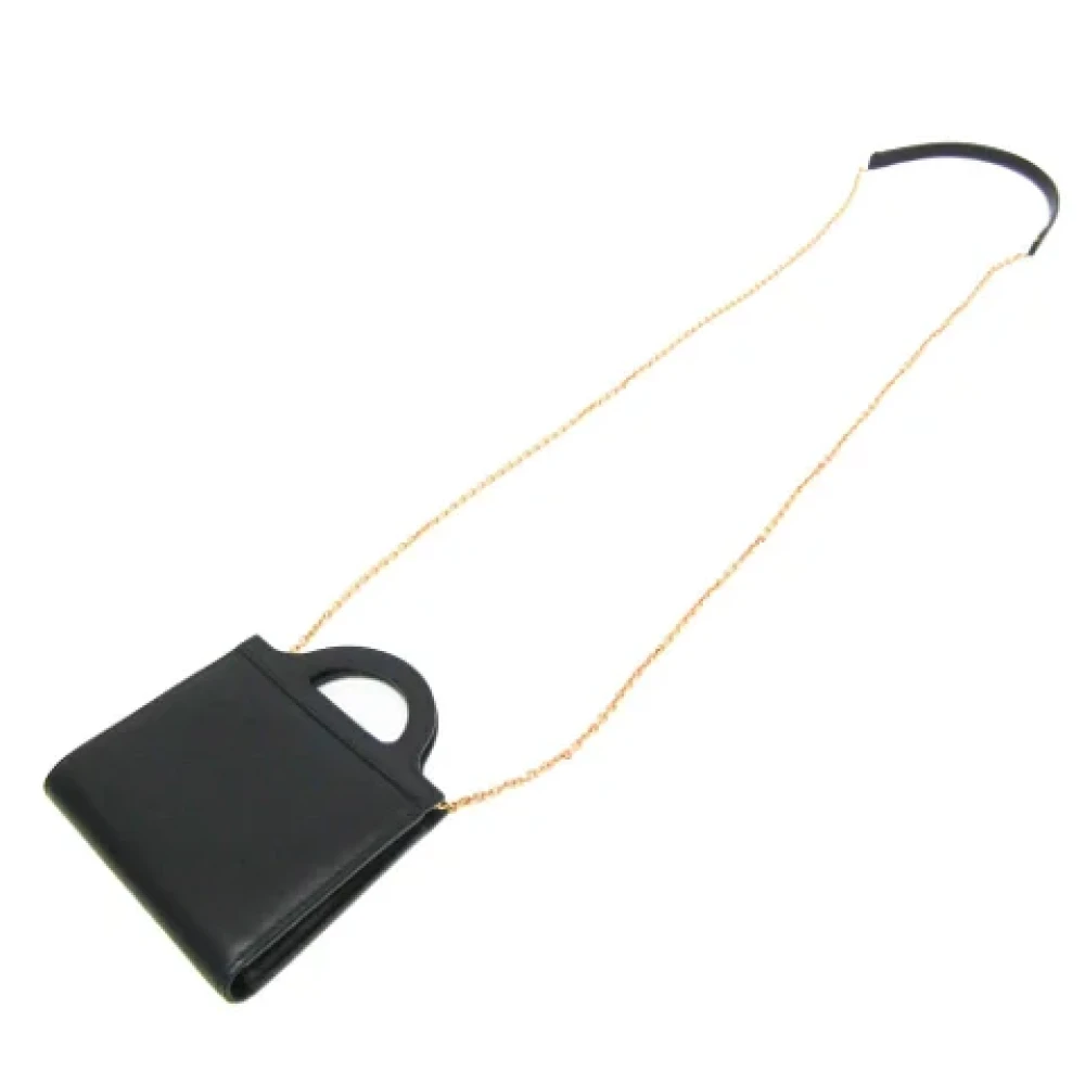 Marni Pre-owned Leather wallets Black Dames