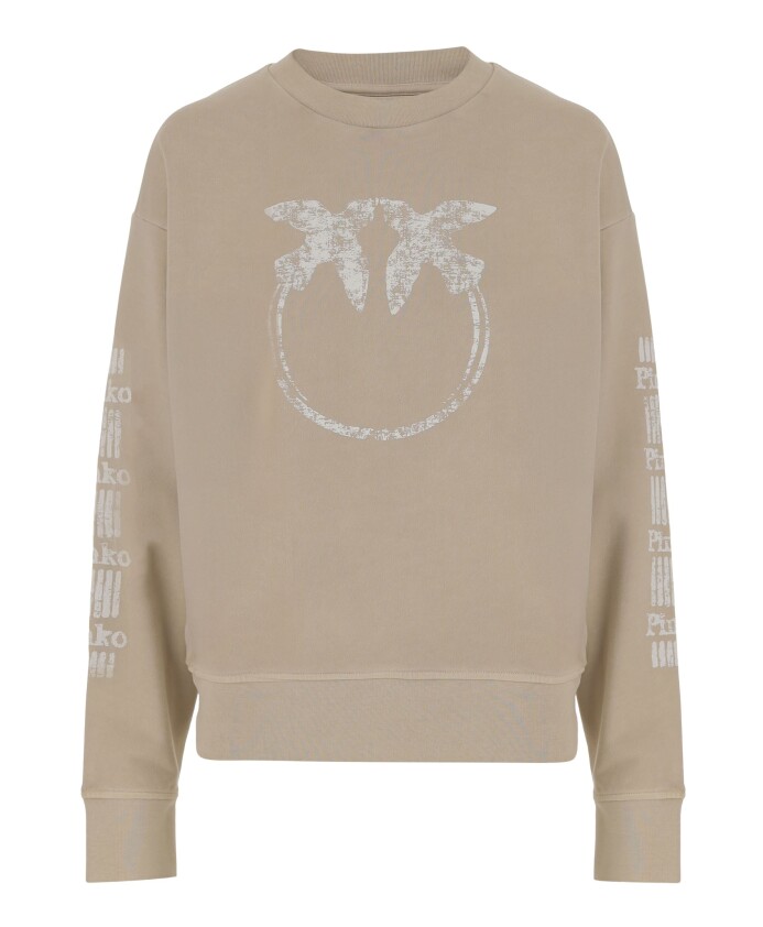 sweatshirt-en-coton-avec-logo-beige