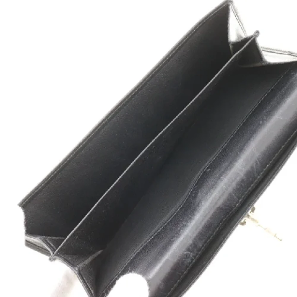 Gucci Vintage Pre-owned Leather wallets Black Dames