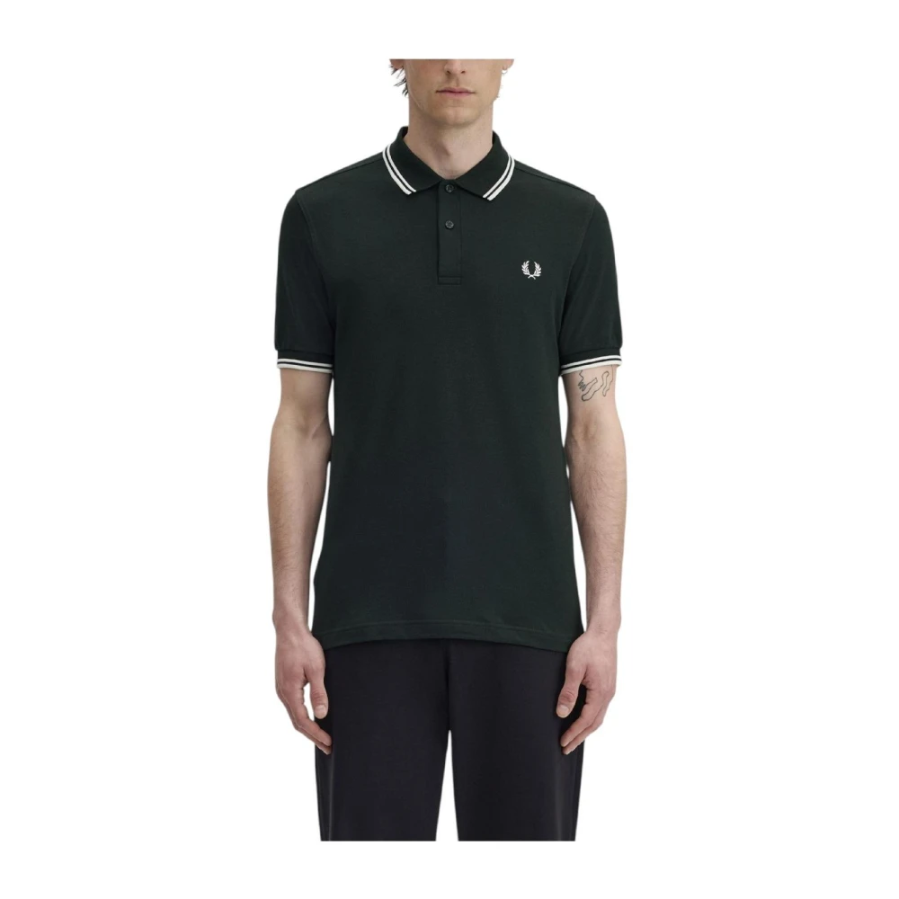 Fred Perry Men's Green Polo Shirts - Polo Shirts - Xl - Tops