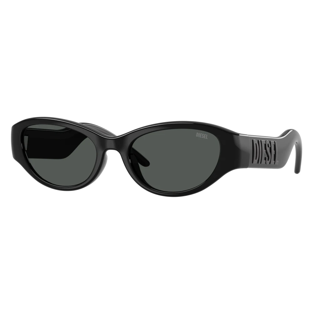 Diesel Grey Woman Dl3021u 200187 Sunglasses Injected Black Pillow Normal - Image 2