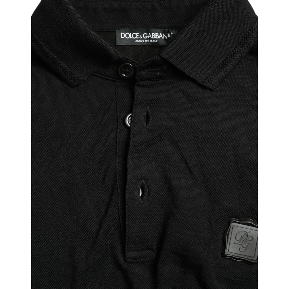 Dolce & Gabbana Polo Shirts Black Heren