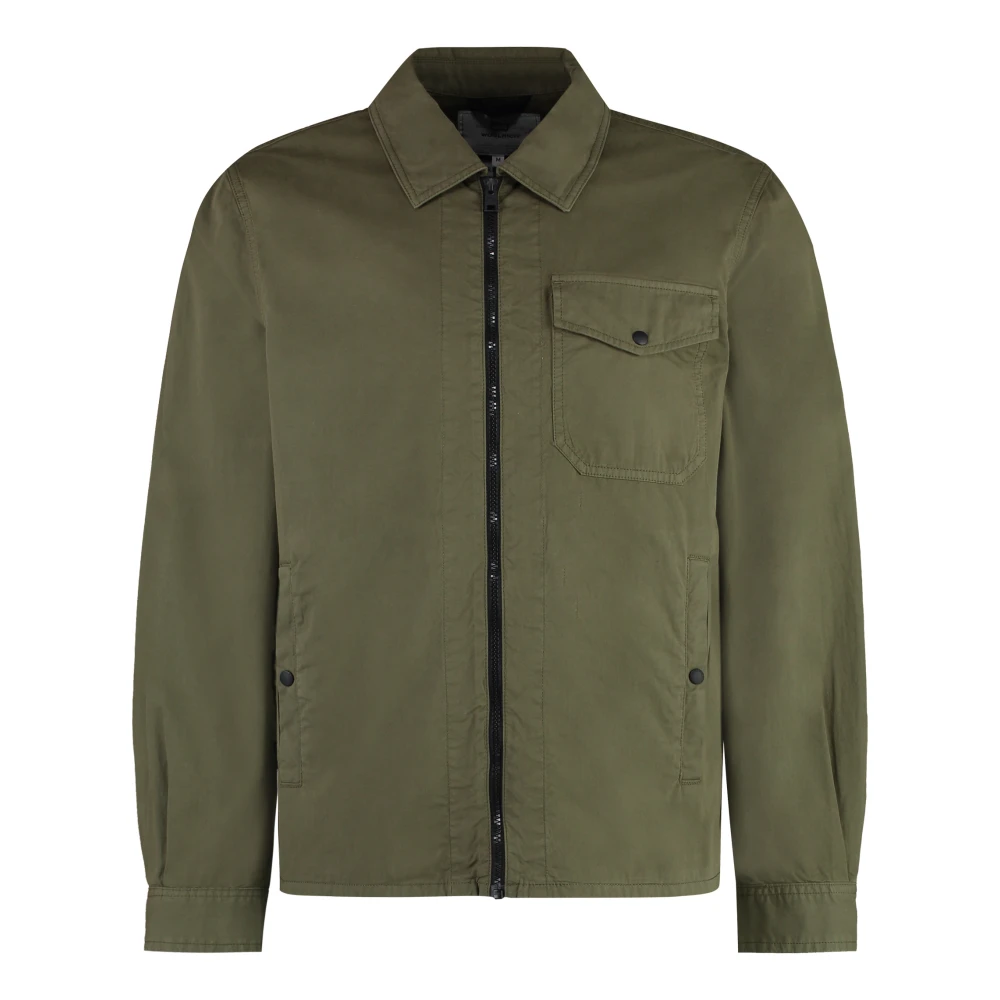 Woolrich Hombre Verde - Gabardina Overshirt - Jackets - M