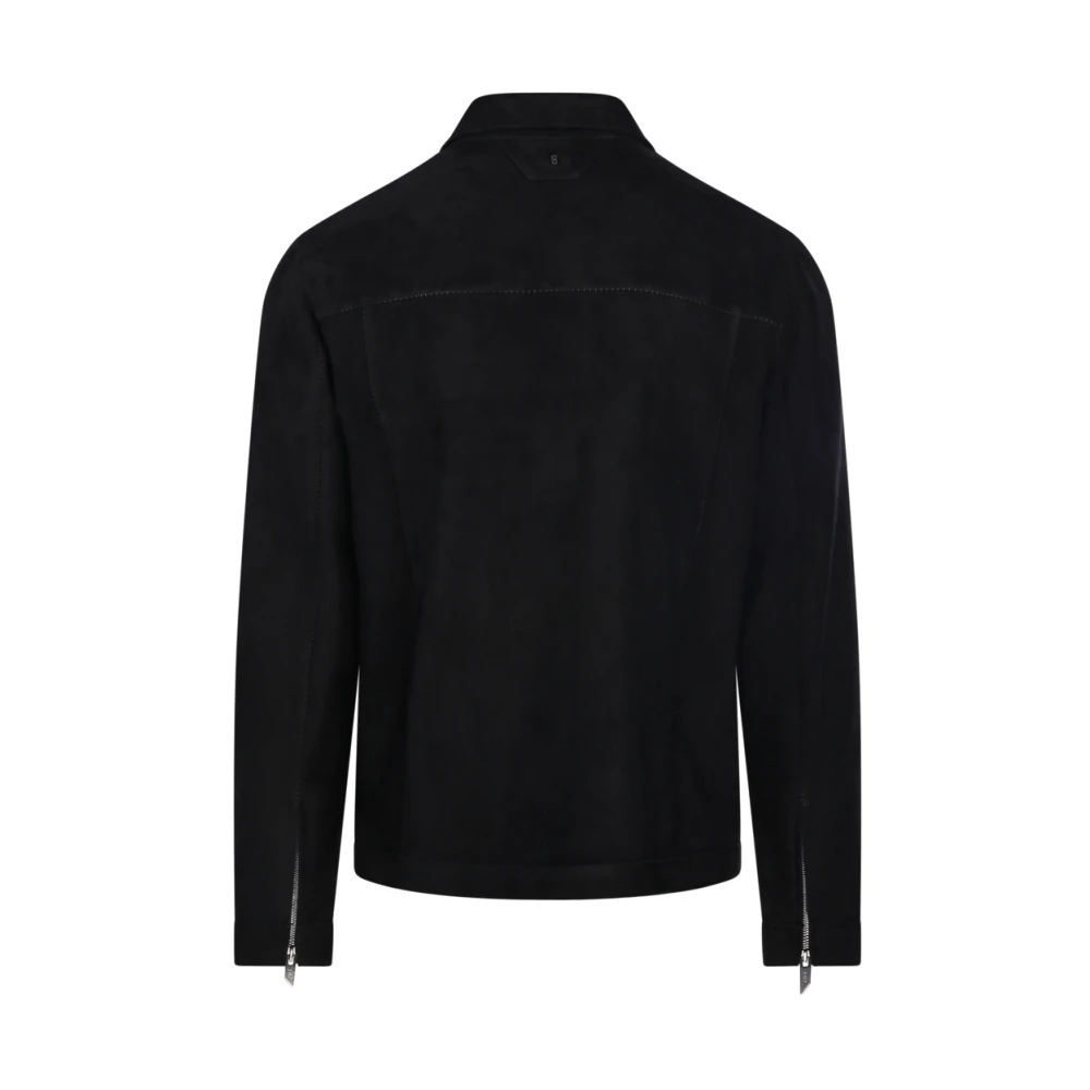 Salvatore Santoro Zwarte Jas voor Stijlvolle Look Black Heren