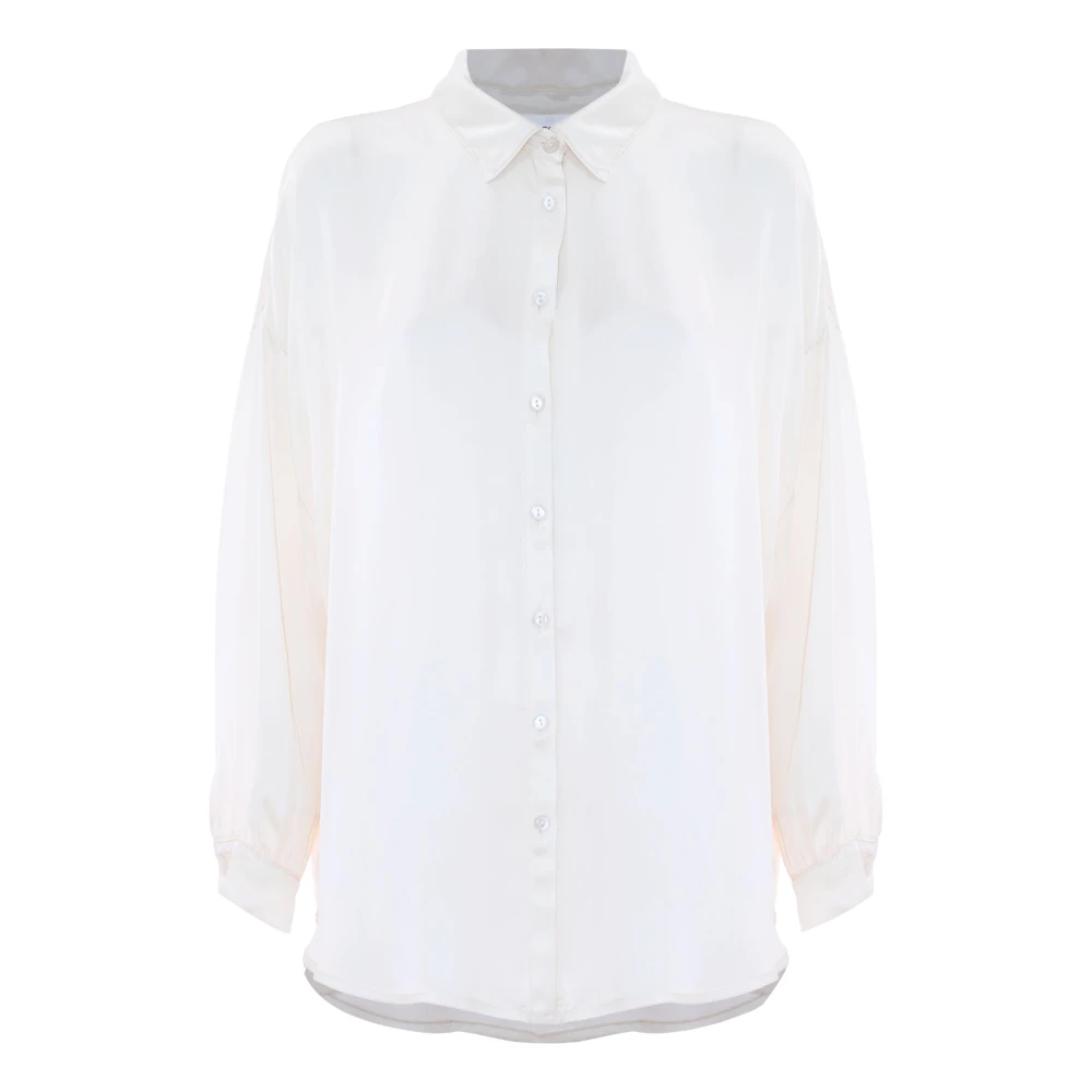Kocca Zachte en ingetogen klieke blouse White Dames