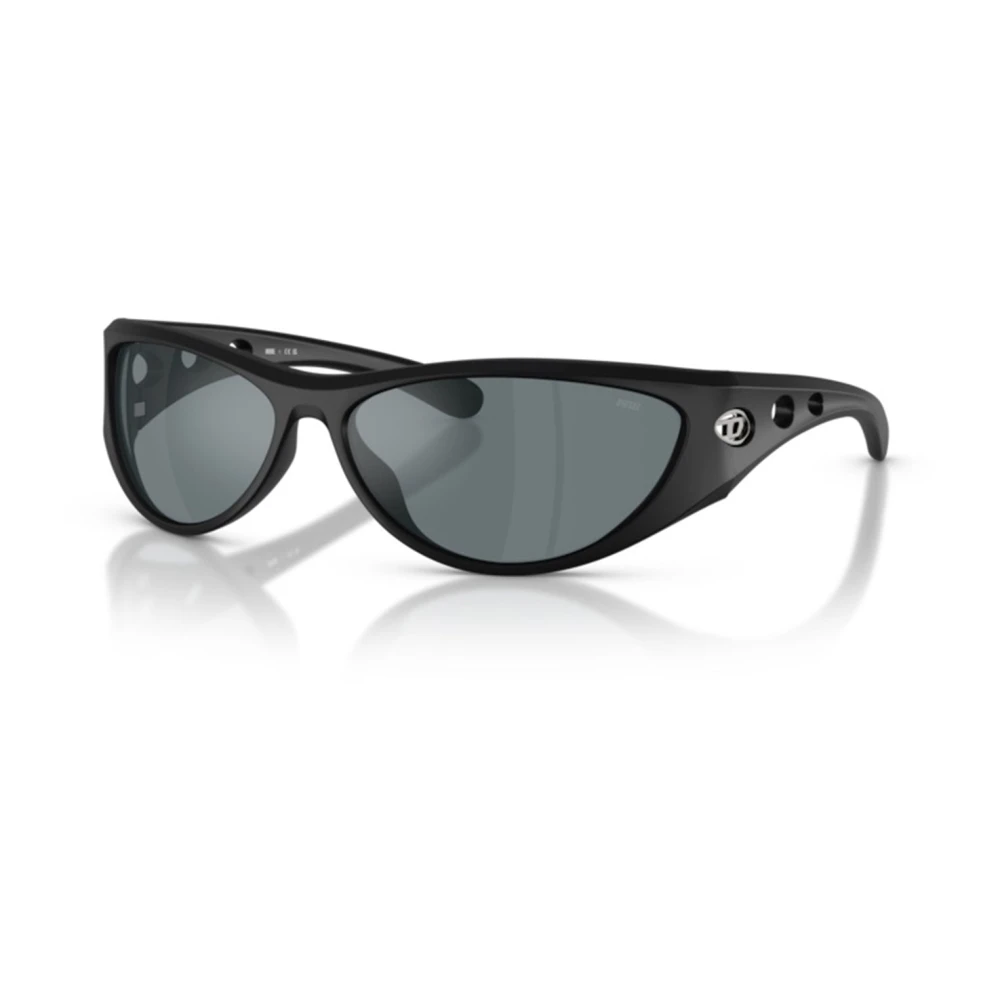 Diesel Unisex Black Retro Cat-Eye Sunglasses Medium