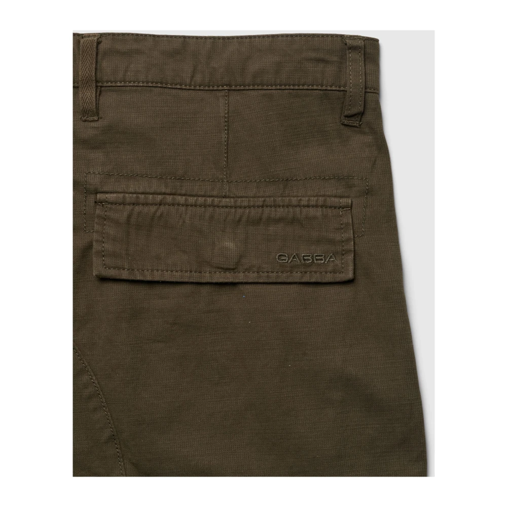 Gabba Khaki Cargo Shorts met Koordzoom Green Heren