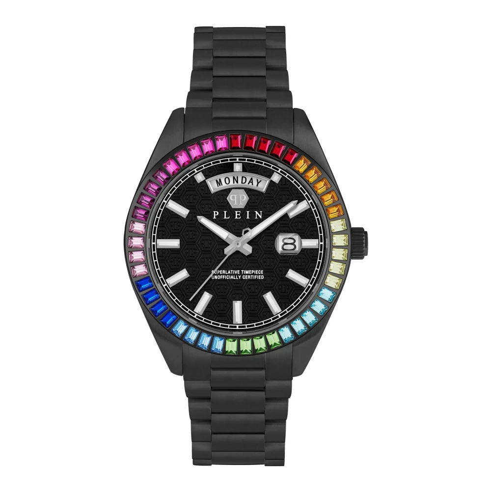 Philipp Plein Men's Black Date Superlative Gent 42Mm Watch