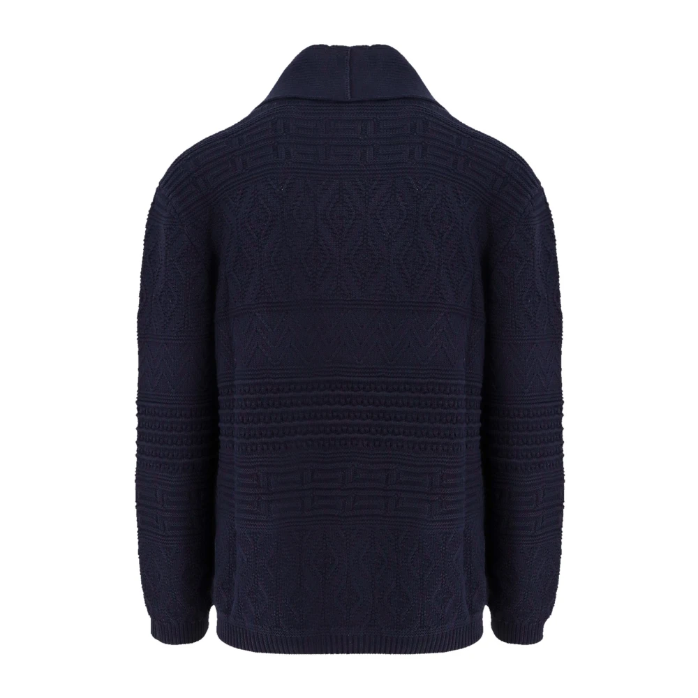 BRUNELLO CUCINELLI Katoenen vest met iconische knopen Blue Heren