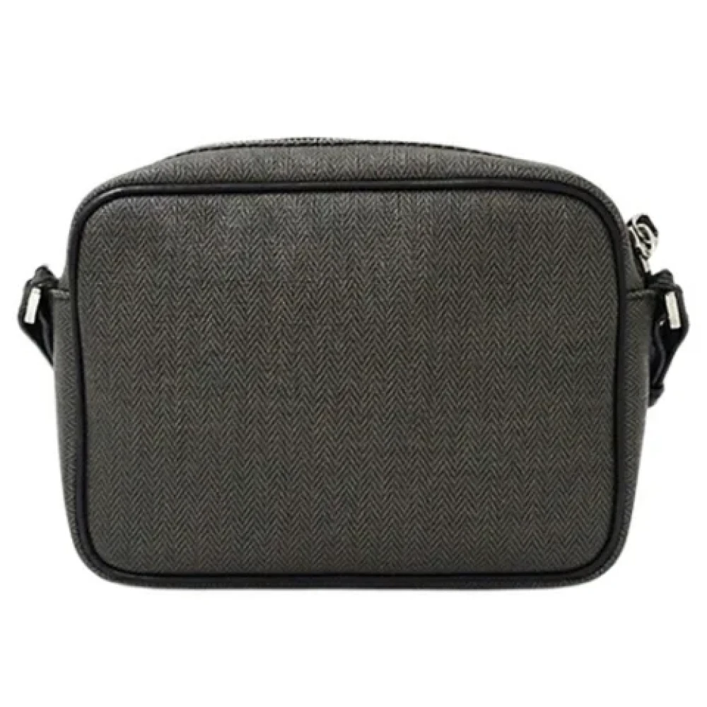 Bvlgari Vintage Pre-owned Plastic shoulder-bags Gray Heren