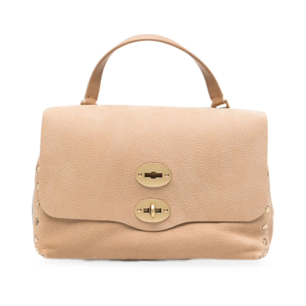 Zanellato Beige Handbags, Female, One Size, Postina Jones Small Leather Handbag