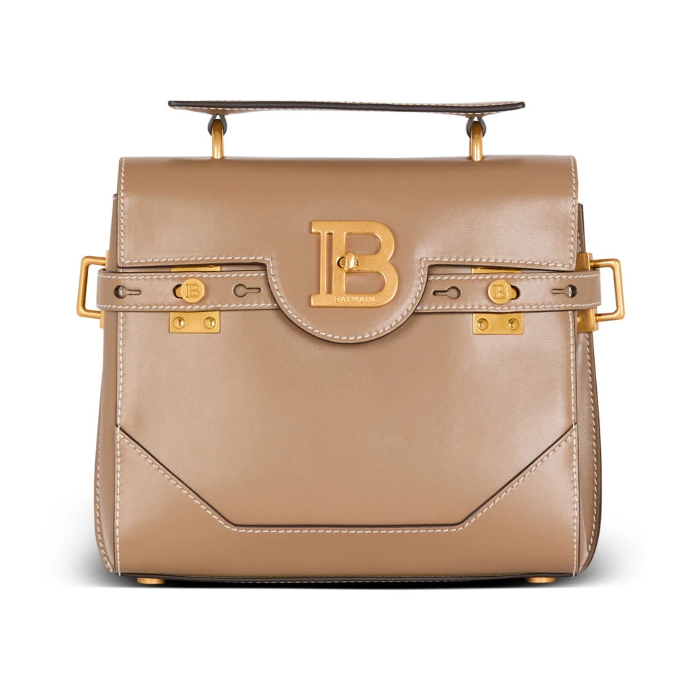 Balmain Kalfsleren B-Buzz 23 tas Brown Dames