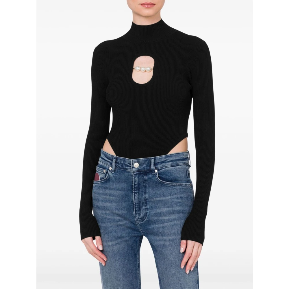 Moschino Zwarte Top voor Vrouwen Black Dames