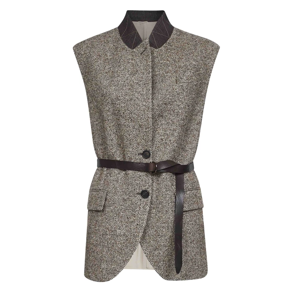 Jackets > Vests - - Brunello Cucinelli - Modalova