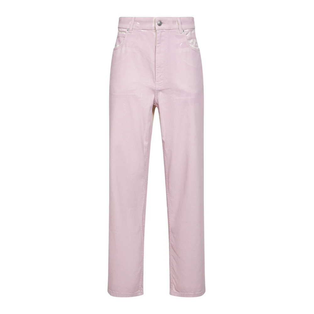 Marni Women's Pink Straight Fit Jeans, Xs, Straight Jeans