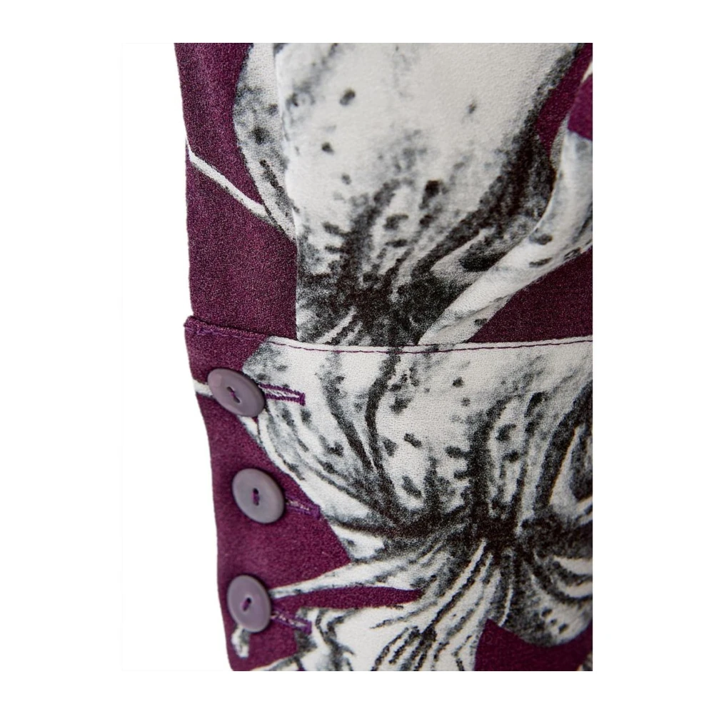 Lardini Luxe Paarse Viscose Jurk voor Evenementen Purple Dames