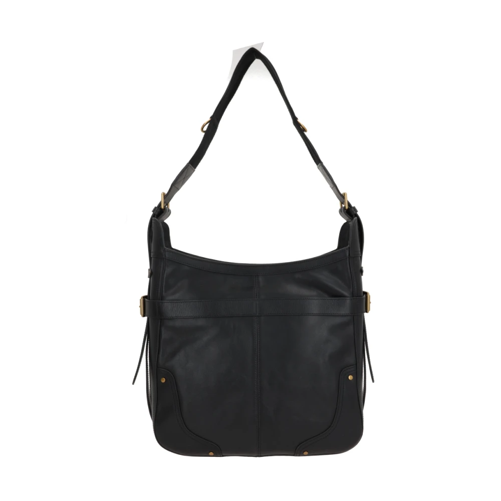 Isabel marant Zwarte leren hobo schoudertas Black Dames