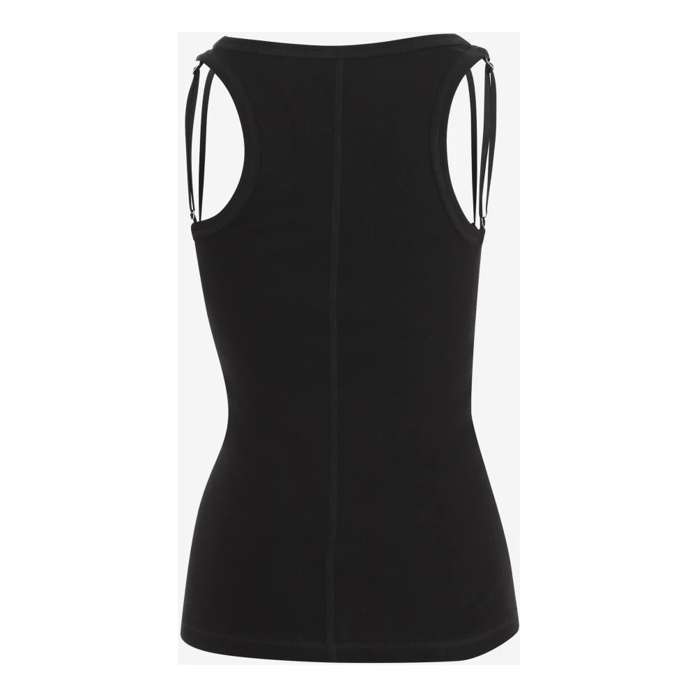 Helmut Lang Zwarte tanktop met boothals Black Dames