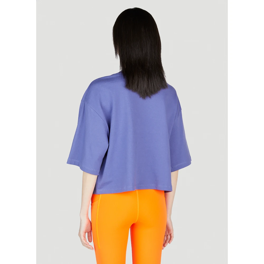 The North Face Geknipt T-shirt met klokprint Purple Dames
