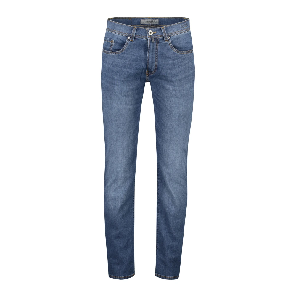 Pierre Cardin Blauwe Zomer 5-Pocket Jeans Blue Heren
