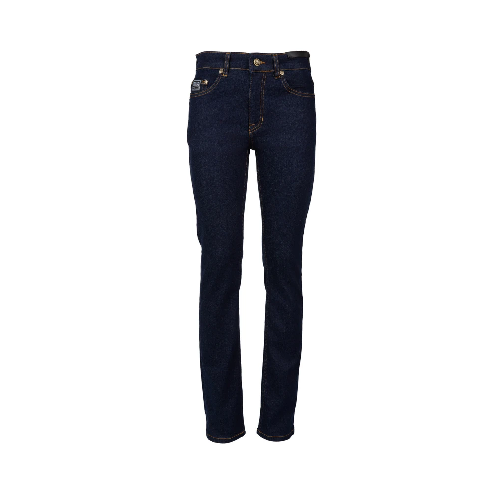 Versace Jeans Couture Effen Skinny Jeans Blue Heren